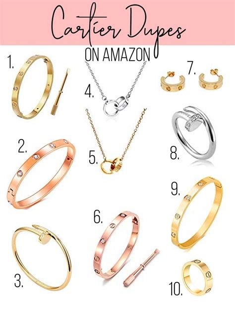 amzon cartier dupe|amazon luxury jewelry dupe.